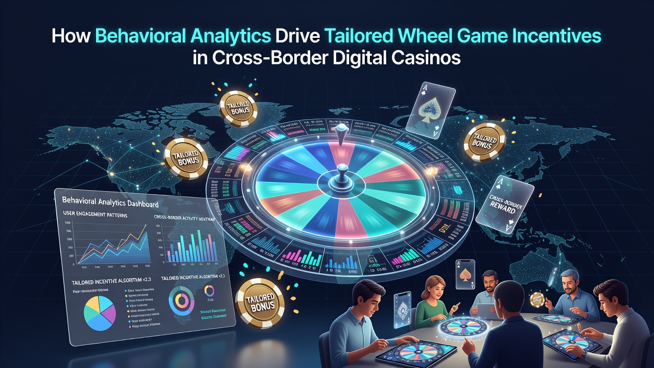 Behavioral analytics dashboard showing player engagement patterns for wheel games in digital casinos