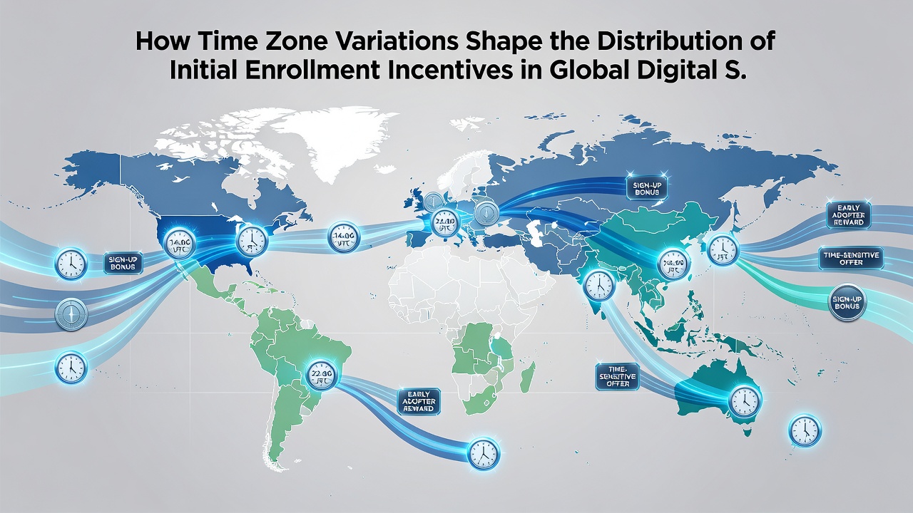 Illustration of synchronized server networks and time-based bonus distribution across international digital gaming platforms