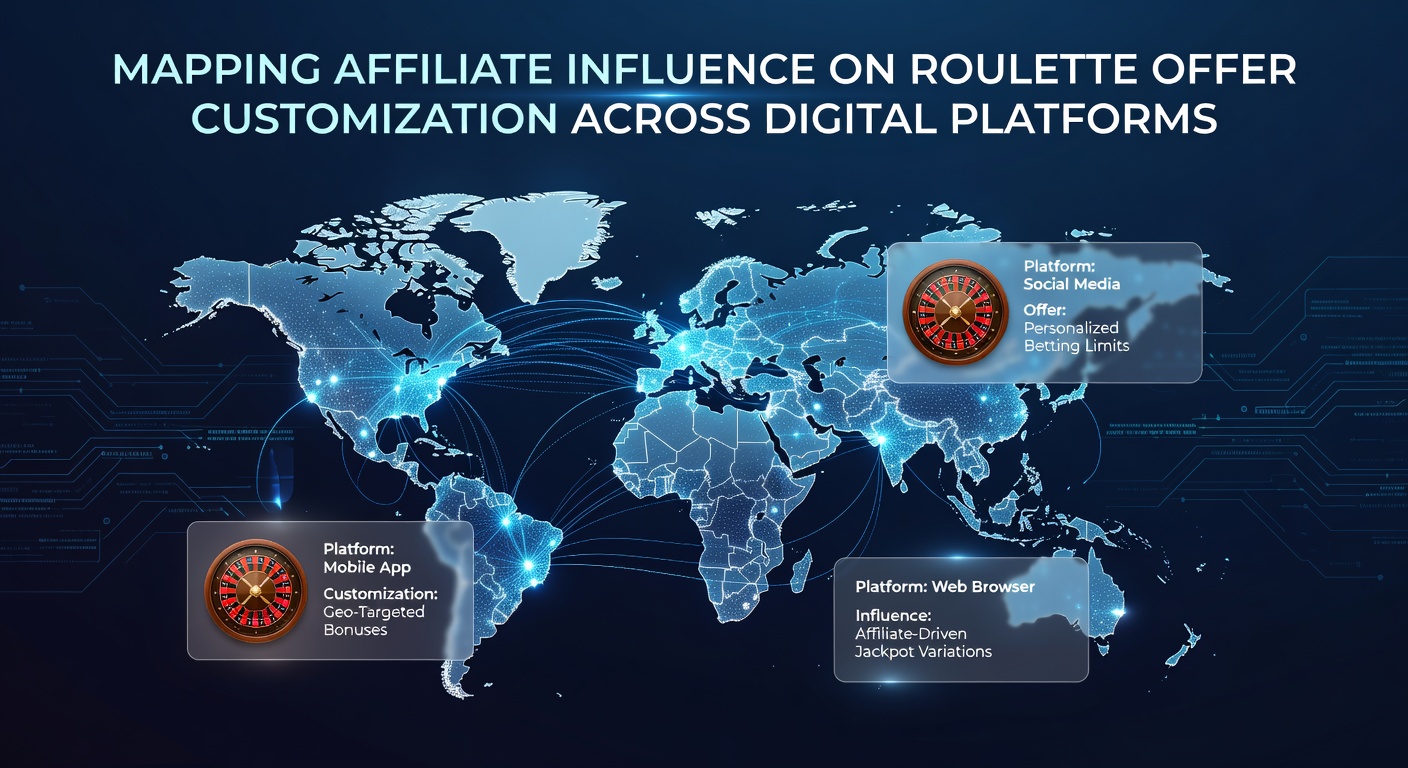 Affiliate network diagram illustrating how marketing partners shape roulette bonus structures across multiple casino platforms