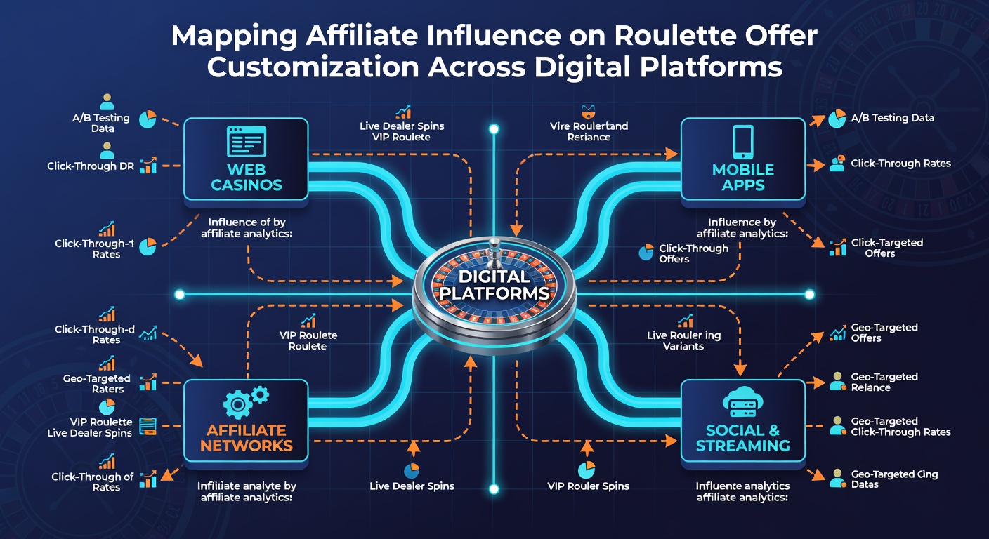 Chart displaying regional differences in roulette offer customization driven by affiliate traffic sources