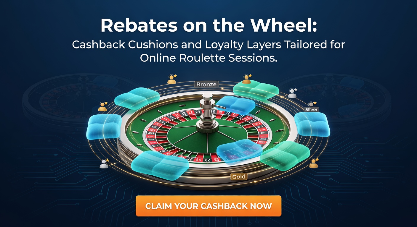 Tiered loyalty pyramid with roulette chips cascading down levels, symbolizing escalating rebates and VIP benefits for dedicated players