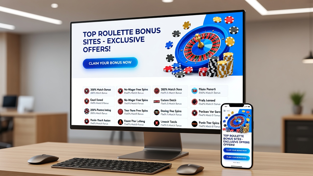 Roulette table with bonus indicators and payment processing icons overlaid