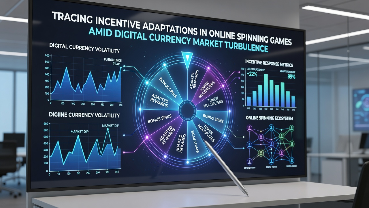 Chart illustrating incentive adaptations in spinning games linked to cryptocurrency volatility trends